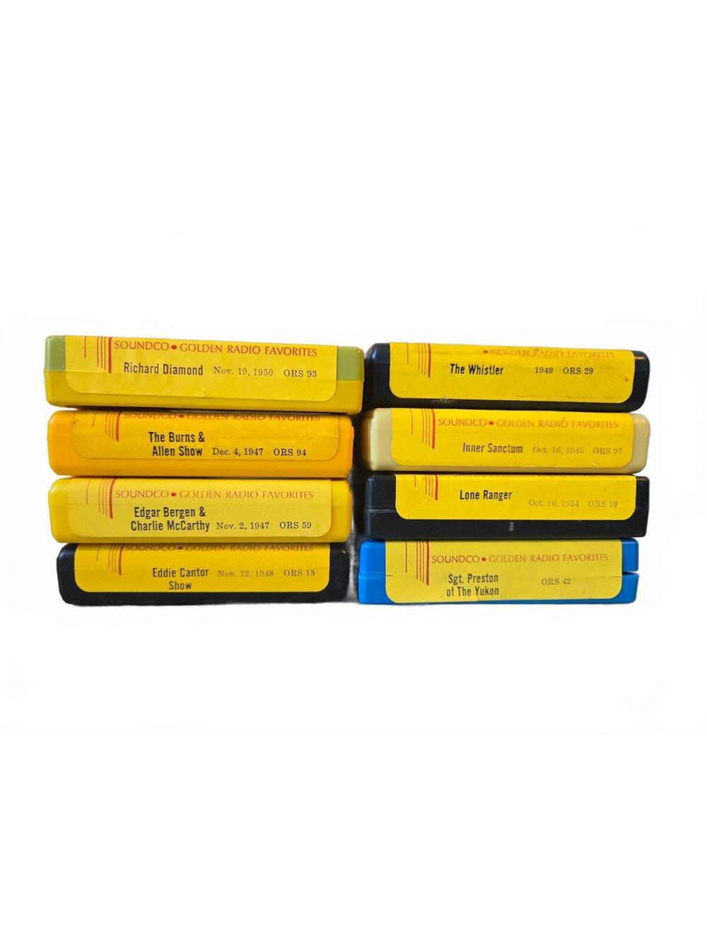 Old Time Radio Golden Radio Favorites 8-Track Tapes Lone Ranger Inner Sanctum